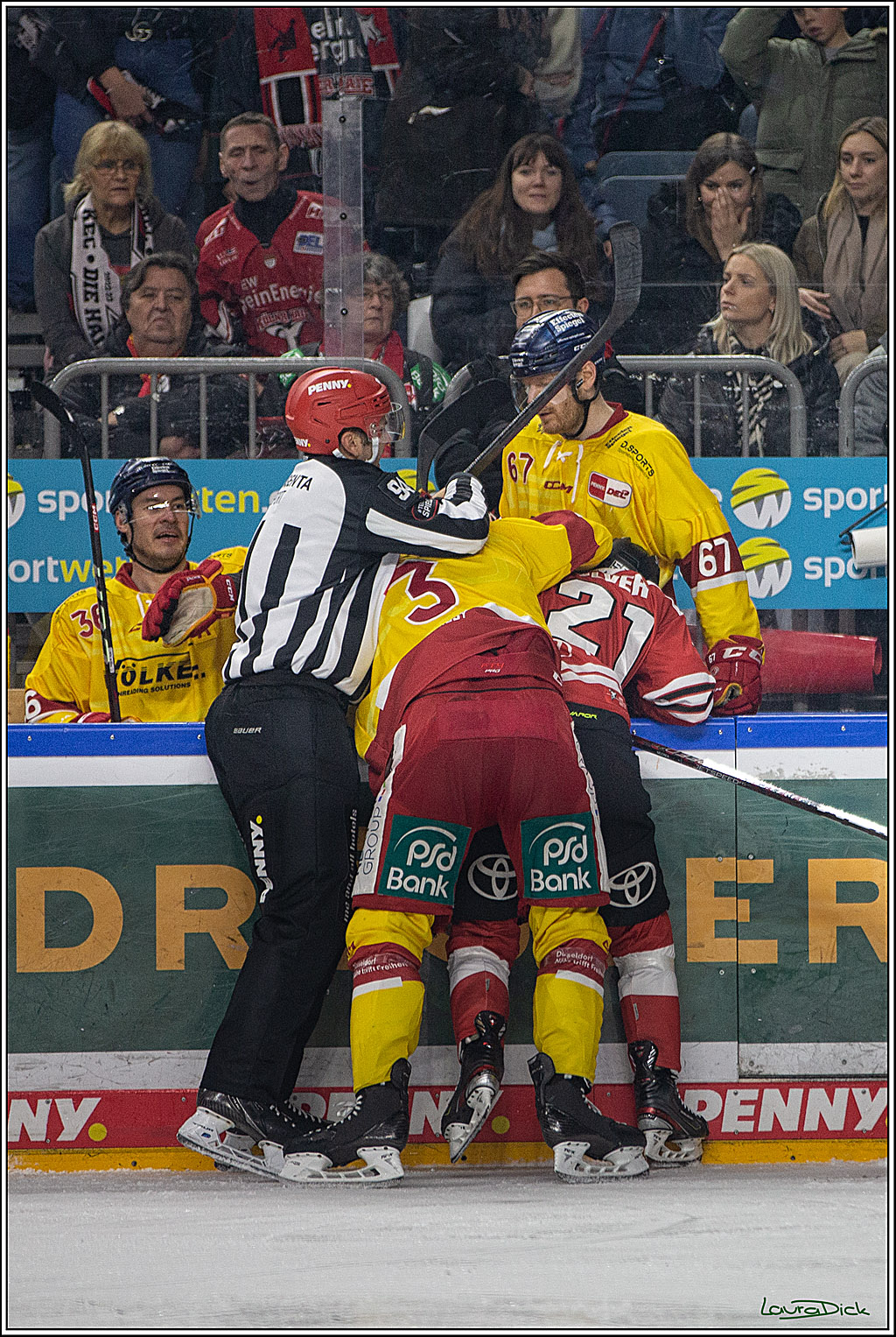 PENNY DEL; Koelner Haie- Duesseldorfer EG; Koeln, 16.12.2022